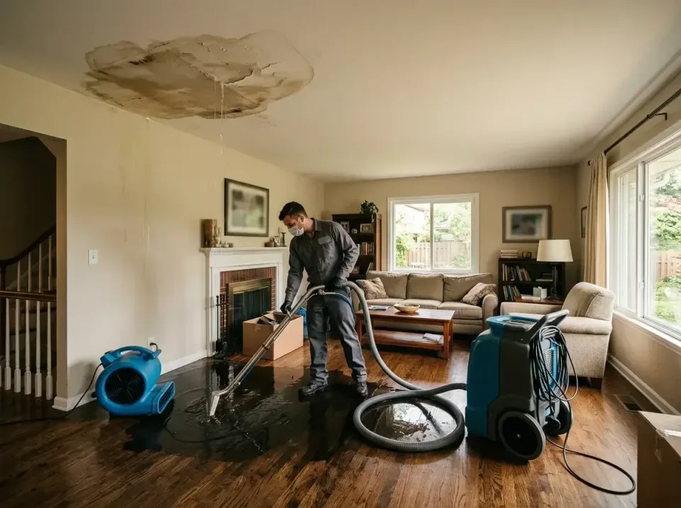 attic-pipe-burst-ceiling-drip-008 — frequently asked questions, Water Damage Restoration & Carpet Care in Ridley Park, PA